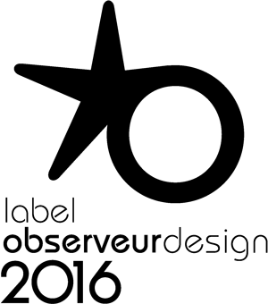 Logo label observeur design