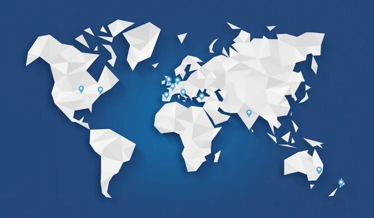 Interactive world map creation Mirakl international presence by cubedesigners