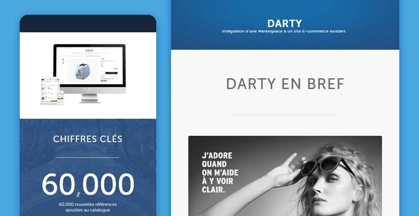 Darty customer case page creation Mirakl e-commerce marketplace integration by cubedesigners