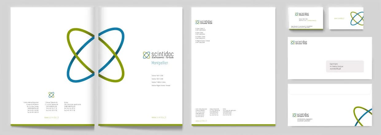 Scintidoc graphic charter and visual identity by cubedesigners