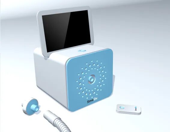 Simeox product design PhysioAssist bronchial decluttering by cubedesigners