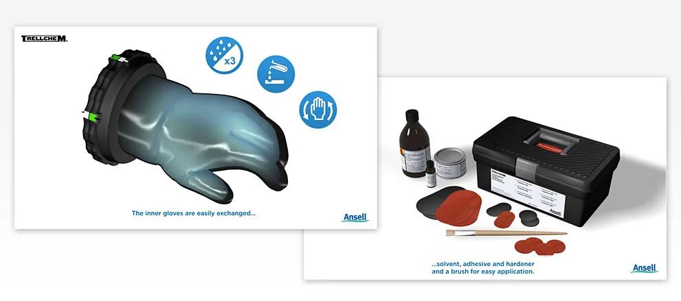 Ansell Trellchem Promotional Film Design - Chemical Protection Equipment Industrial Safety Gloves by cubedesigners