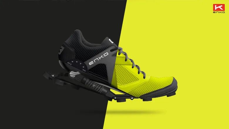 Creation of advertising film for ENKO running shoes by cubedesigners