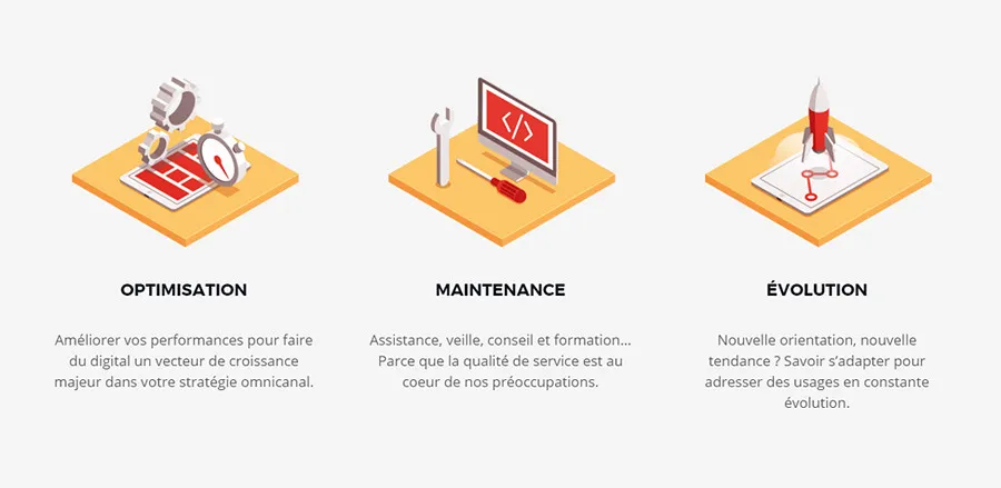 Creation, iconography, services, optimization, maintenance, evolution, Netik by cubedesigners