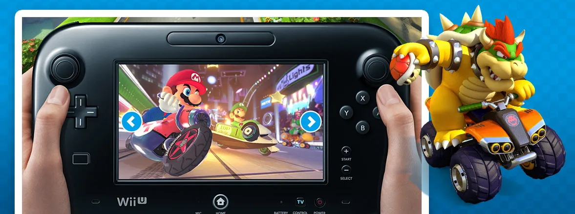 Fnac Gaming - Mario Kart 8 Wii U Controller gameplay Bowser Nintendo video game by cubedesigners