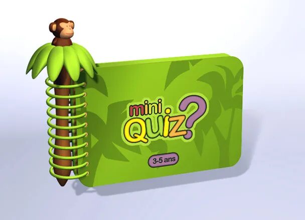 Visual Mini Quiz 3-5 years old with monkey and jungle décor