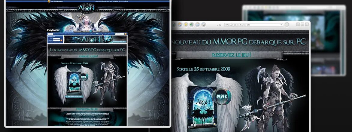 Aion promotional visual for PlayFrance.